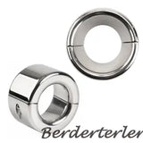 Male Stainless Steel Ball Stretcher Scrotum Metal Lock Ring Delay Rings