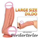 XXL Realistic Dildo Soft Silicone Huge Penis Suction Cup Strapon Thick Dick