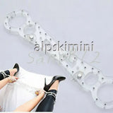 Transparent Crystal Fixed Cangue Wrist Ankle Restraint Handcuffs Fetters Pillory