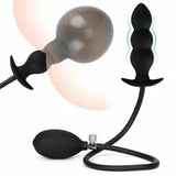 Female Inflatable Dildo Pump Penis Anal Butt Plug G-spot Stimula