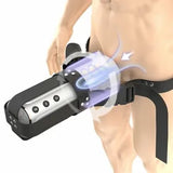 Wearable Male Masturbaters HandsFree Rotating Cup Thrusting Stroker Men Sex Toy