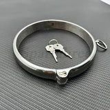 Stainless Steel Slaves Collar Games Restrictive Binding Lock Collar Couples New