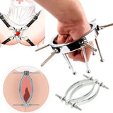 Women Huge Plug Extreme Spreader Dilator Expander Speculum Chastity Device BDSM