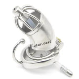Stainless Steel Male Large Chastity Cage & Hook Ring &Tube & Spiked Ring C278-2