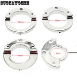 2 IN 1 Stainless Steel Cage Ball Stretcher Male Chastity Device Ring Belt Lock