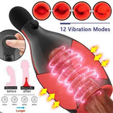 Automatic Male Masturbaters Handsfree Heating Thrusting Rotating Stroker Cup Toy