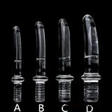 NEW LISTINGNew Realistic Peni Smooth Big Crystal Handle Glass Dildo Anus Butt Plug Sex