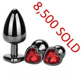 HEART Anal Butt Plug STAINLESS S/M/L Set Sex