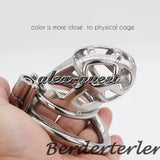 Ball Stretcher Male Chastity Cage Restraint Belt Metal Chastity Cage Rings Men