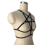 Womens Strappy Harness Bra Cage Bralette Cupless Lingerie for Party Rave