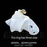 Stinging Silicone Chastity Device Lock Plastic Chastity Belt Cage Spikes Ring
