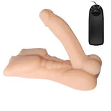Super Mini Multi-Speed Vibrating Dildo 3D Lifelike Doll Male Body Torso Sex Toy