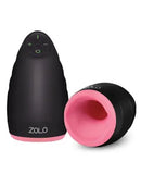 ZOLO Warming Dome Rechargeable Vibrating Male Masturbator Stroker Pink/Black