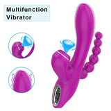 MultiSpeed Rabbit Vibrator Anal Dildo Clitoris Nipple Sucking Massage Waterproof