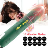 Rabbit G-Spot Vibrator Thrusting Dildo Clit Massager Stimulator Sex Toys Women