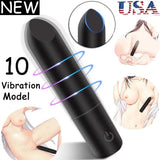 Waterproof Clit Nipples G-Spot Vibrator Bullet Dildo Massager Sex-toys for Women