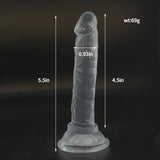 Mini Beginner Dildo Soft Jelly Plug Dildo Suction Cup Penis-Women Sex Toy Anal