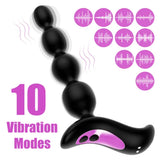 Vibrating Prostate Massager Dildo Anal Butt Plug G-spot Sex Toys for Women Men