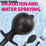 Water Spray Inflatable Plug Enema Cleaner Dilator Dildo Silicone Expander SexToy