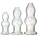 Crystal Glass Hollow Peeping Vaginal Speculum Butt Anal Plugs Sex Toys for Women