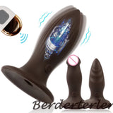 Silicone Anal Vibrators Prostate Masturbator Butt Plug Remote Control Sex Toys