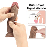 Small - 6.4" Realistic Short Soft Anal Dildo Suction Cup Penis Sex Toy Mini Cock