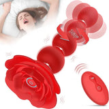 Vibrating Anal Beads with Remote Control Silicone Design Anal Vibrator for Women