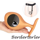 Wearable Anal Plug with Built-in Steel Ball Butt Plug Anal Stimulator Sex Toys