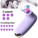 Women Suction Vibrator Handheld G-Spot Vagina Massage Clitoral Oral Toy Powerful