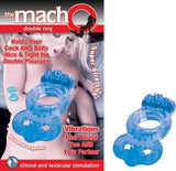 The MachO Double Ring Vibrating Ball and Cock Ring Clit Stimulator Couples Toy