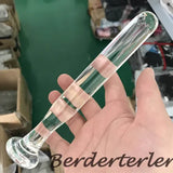 Smooth Crystal Glass Anal Long Dildo Massager Glass Glass Dildo Anal Sex Toys