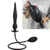 Large Expandable Dildo Pump Inflatable Anal Butt Plug Massager Sex Toy for Women