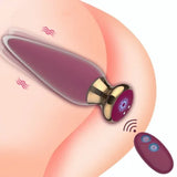 Vibrating Butt Plug Anal Vibrator G Spot Massager Remote Control Dildo Sex Toys