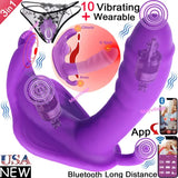 Rabbit Vibrator APP Remote Panty Wearable Dildo Clit Massager Sex Toys for Women