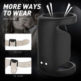 Vibrating Penis Cock Ring Clit G-spot Stimulator Couple Dildo Sex Toys