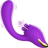 Tougue Licking Vibrator Clit G-Spot Dildo Nipple Vagina Massager Sex Toy Couples