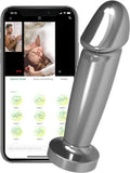 Vibrating Butt Plug Prostate Massager APP Metal Dildo Anal Vibrators for Couples