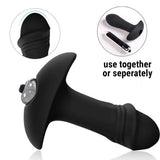 Vibrating Butt Plug Anal Sex Toy Dildo Soft Silicone Anal Vibrator for Men Women