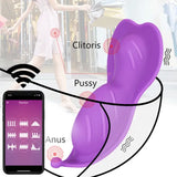 Women Dildo Vibrator G Spot Nipple Clit Stimulator Massager Sex Toys APP Control