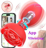 Vibrating Rose Anal Plug Anal Vibrator Remote Control Rose Sex Toy for Men Women