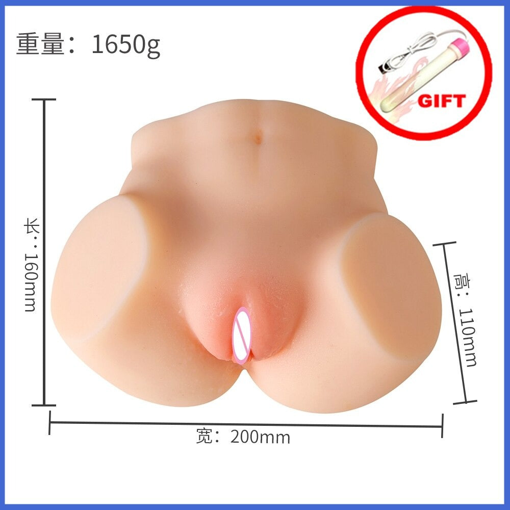 Sex Toy 3D Fake Pussy Ass Male Masturbation Realistic Silicone Woman Tight Vaginal Anal Man Masturbation Erotic Adult Sex Doll Pornhint picture
