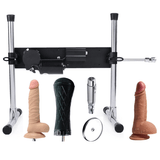 Máquina sexual de ángulo ajustable y máquina de amor de empuje con múltiples accesorios