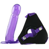 Strap On Purple Ice Dong & Harness Set